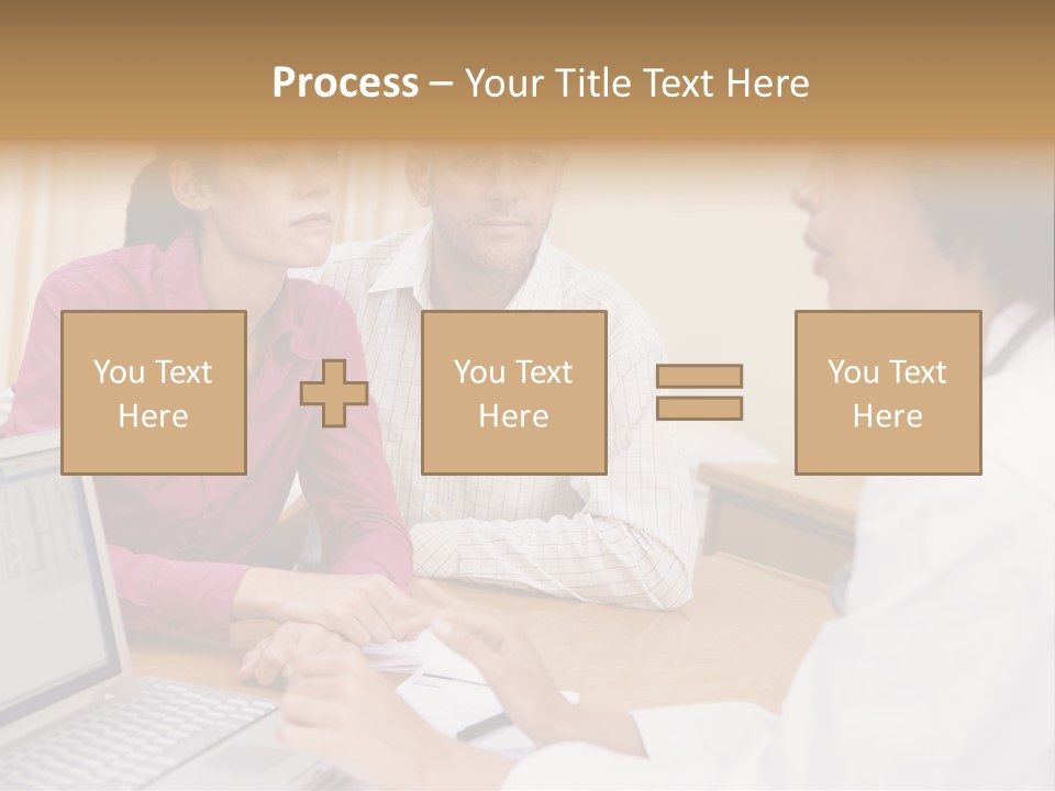 Doctor Checking Couples Details PowerPoint Template