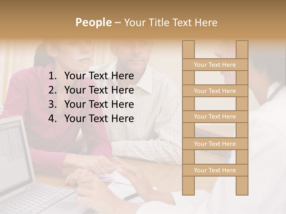 Doctor Checking Couples Details PowerPoint Template