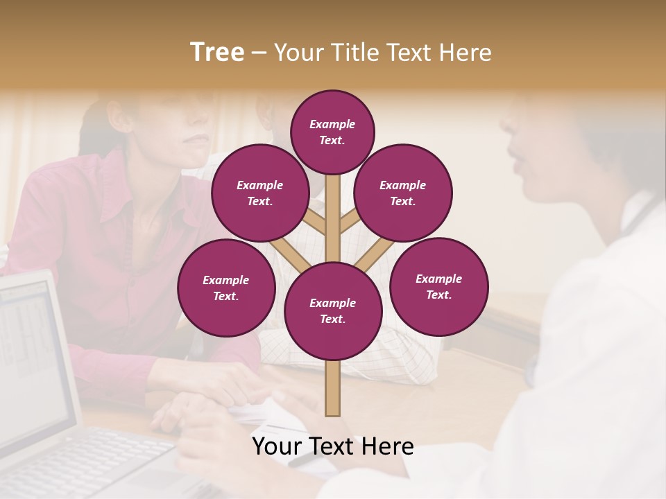 Doctor Checking Couples Details PowerPoint Template