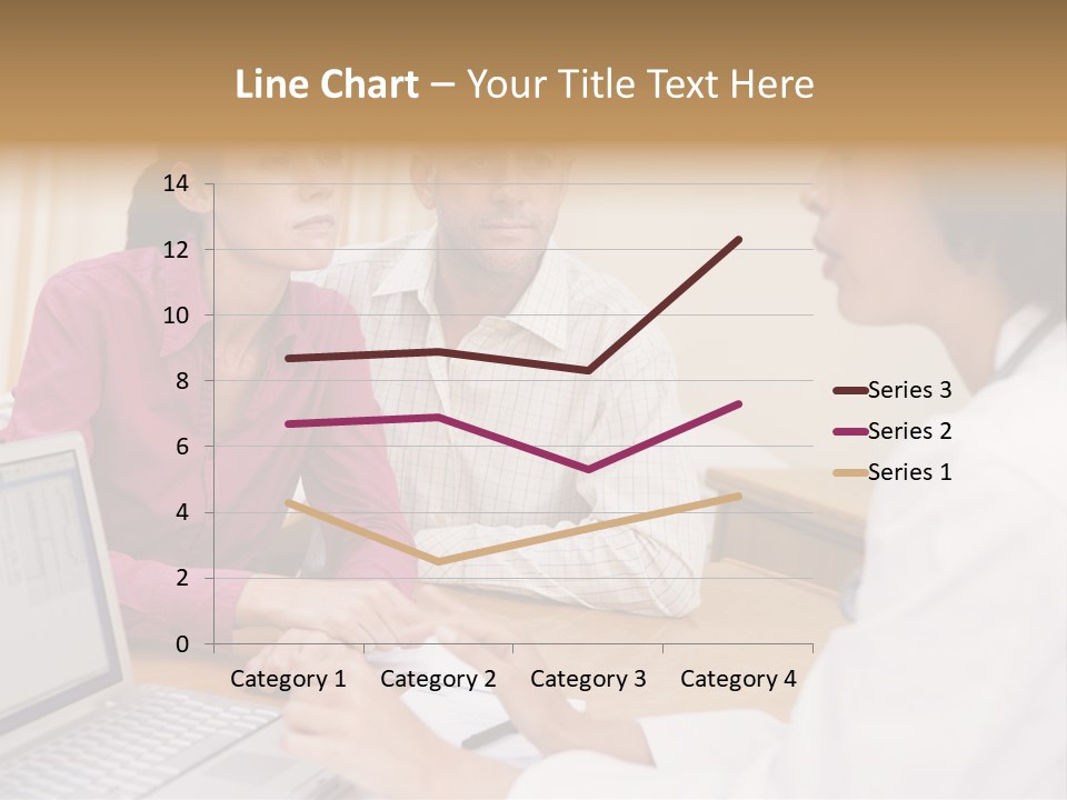 Doctor Checking Couples Details PowerPoint Template