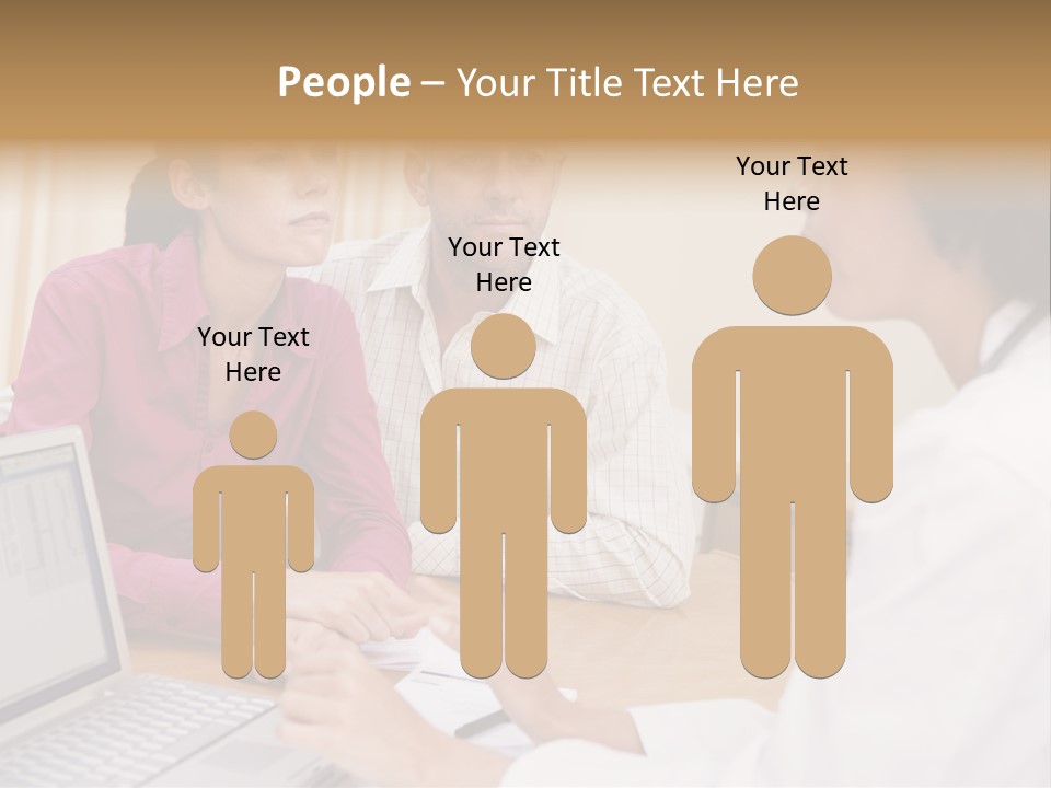 Doctor Checking Couples Details PowerPoint Template