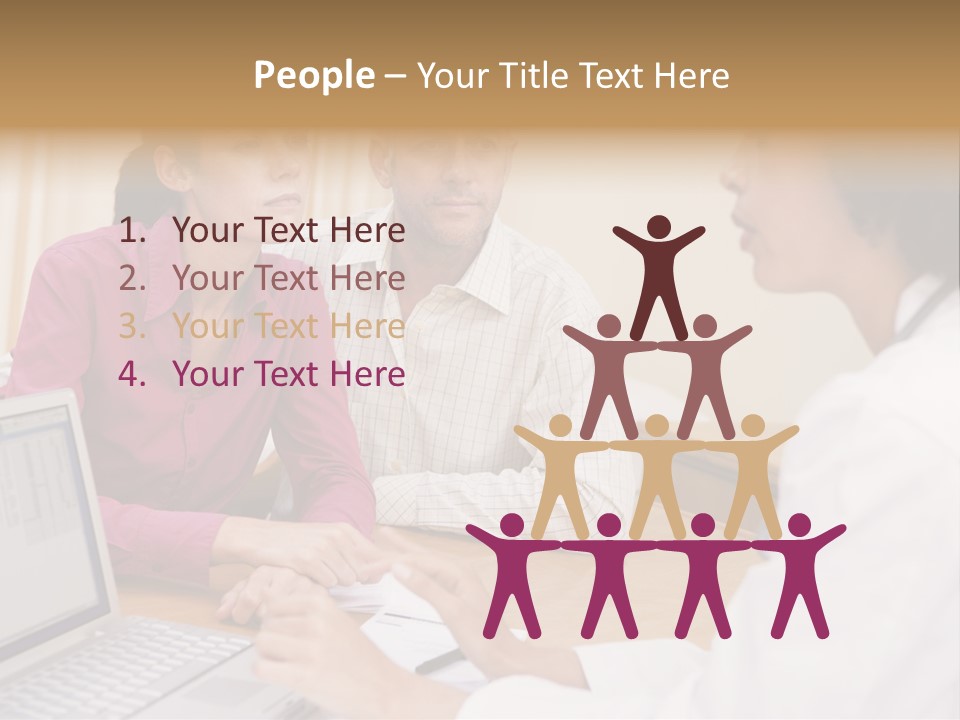 Doctor Checking Couples Details PowerPoint Template
