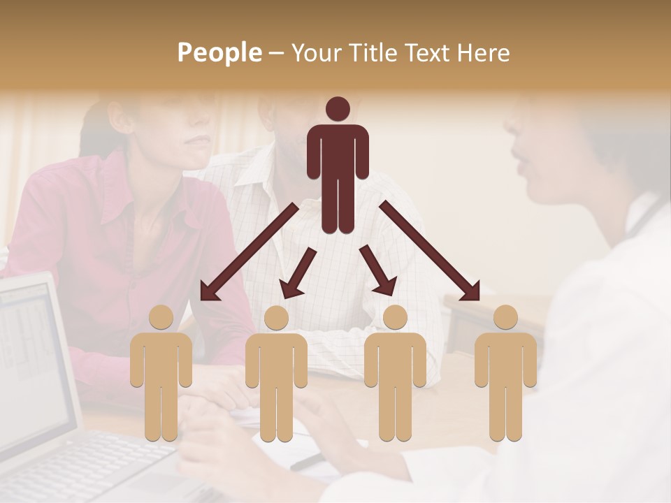Doctor Checking Couples Details PowerPoint Template