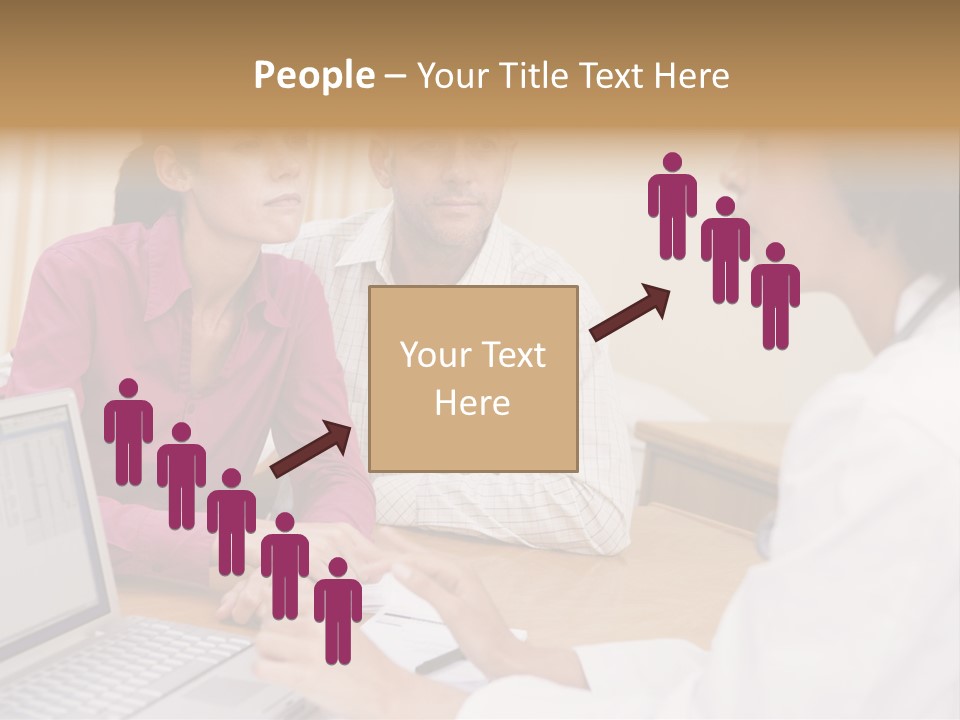 Doctor Checking Couples Details PowerPoint Template