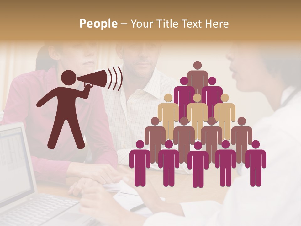 Doctor Checking Couples Details PowerPoint Template