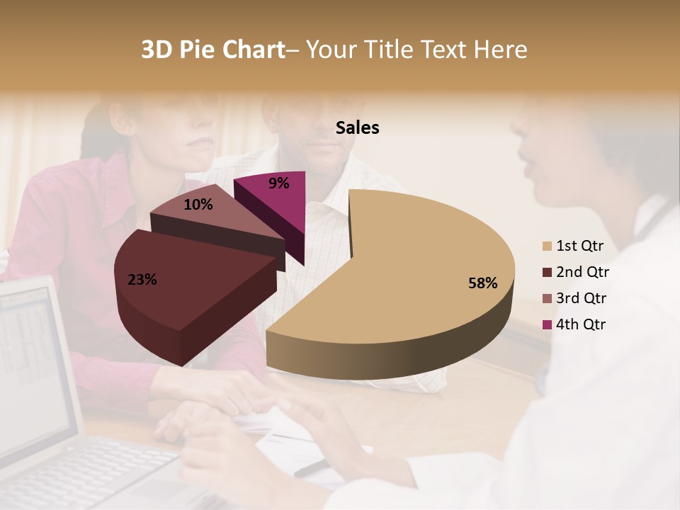 Doctor Checking Couples Details PowerPoint Template