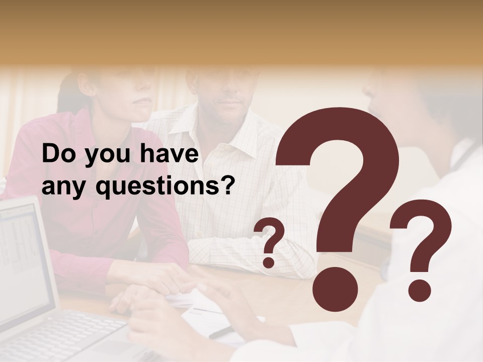 Doctor Checking Couples Details PowerPoint Template