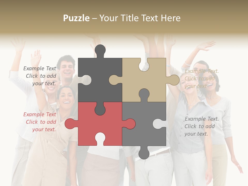 Man And His Dog Enjoying The Beautiful View PowerPoint Template