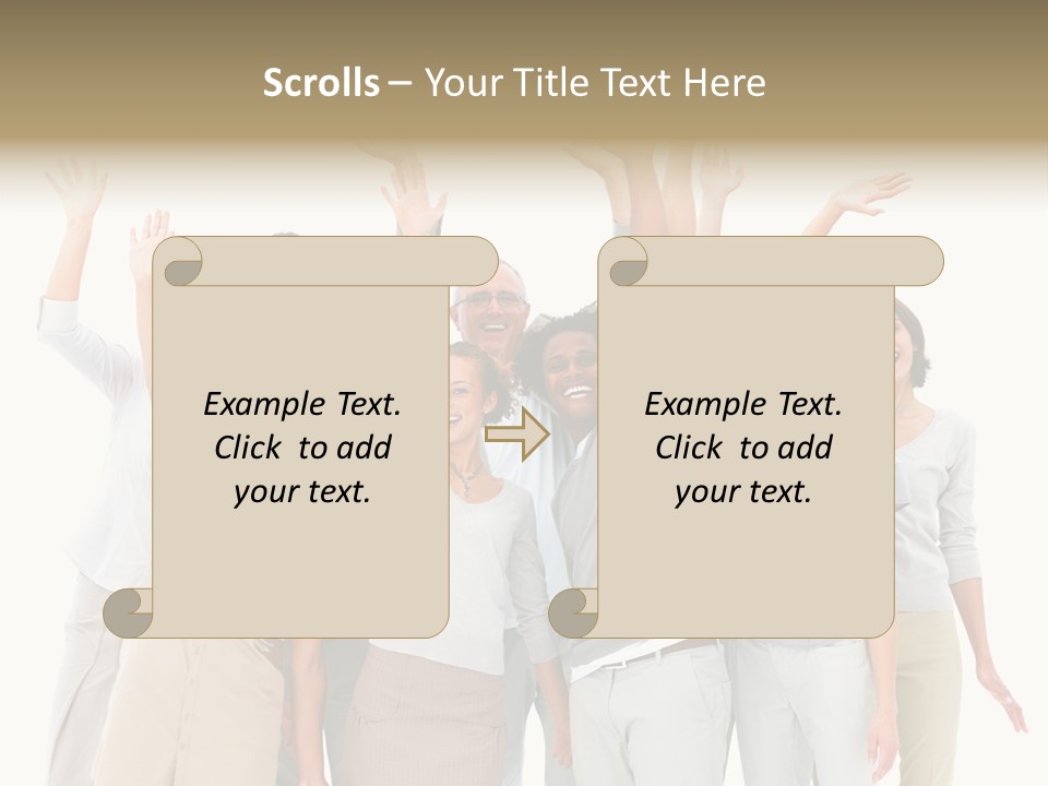 Man And His Dog Enjoying The Beautiful View PowerPoint Template