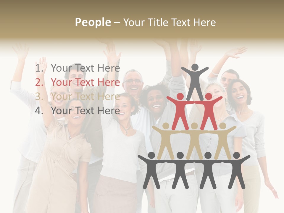 Man And His Dog Enjoying The Beautiful View PowerPoint Template