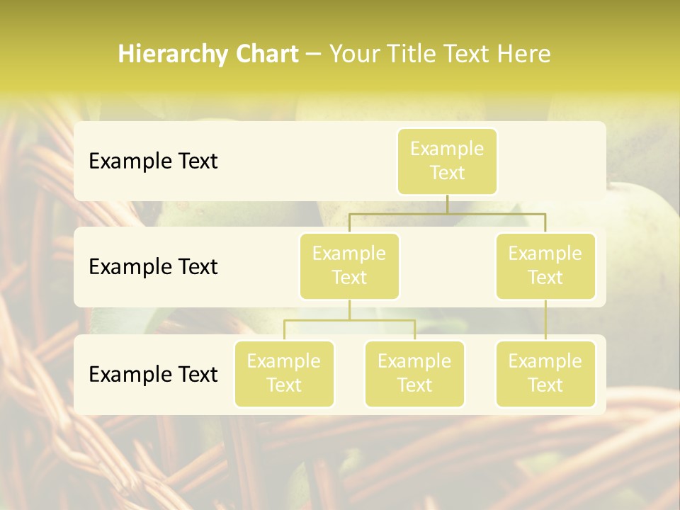 A Basket Filled With Green Apples Sitting On Top Of A Table PowerPoint Template