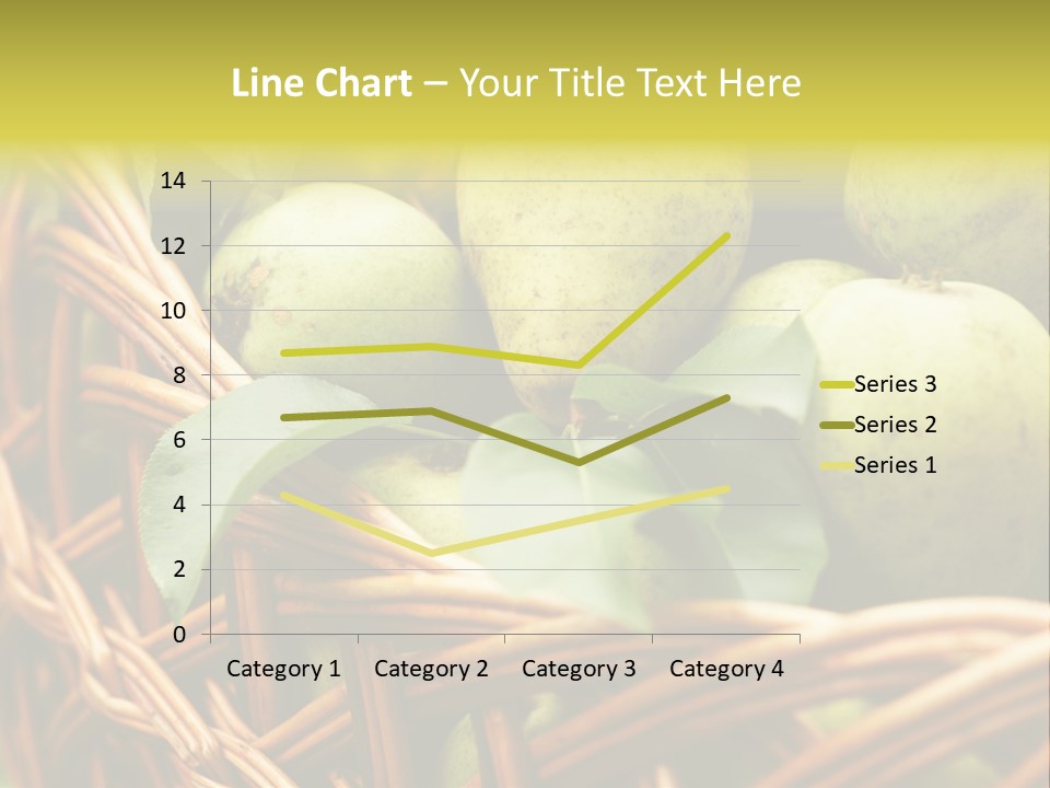 A Basket Filled With Green Apples Sitting On Top Of A Table PowerPoint Template