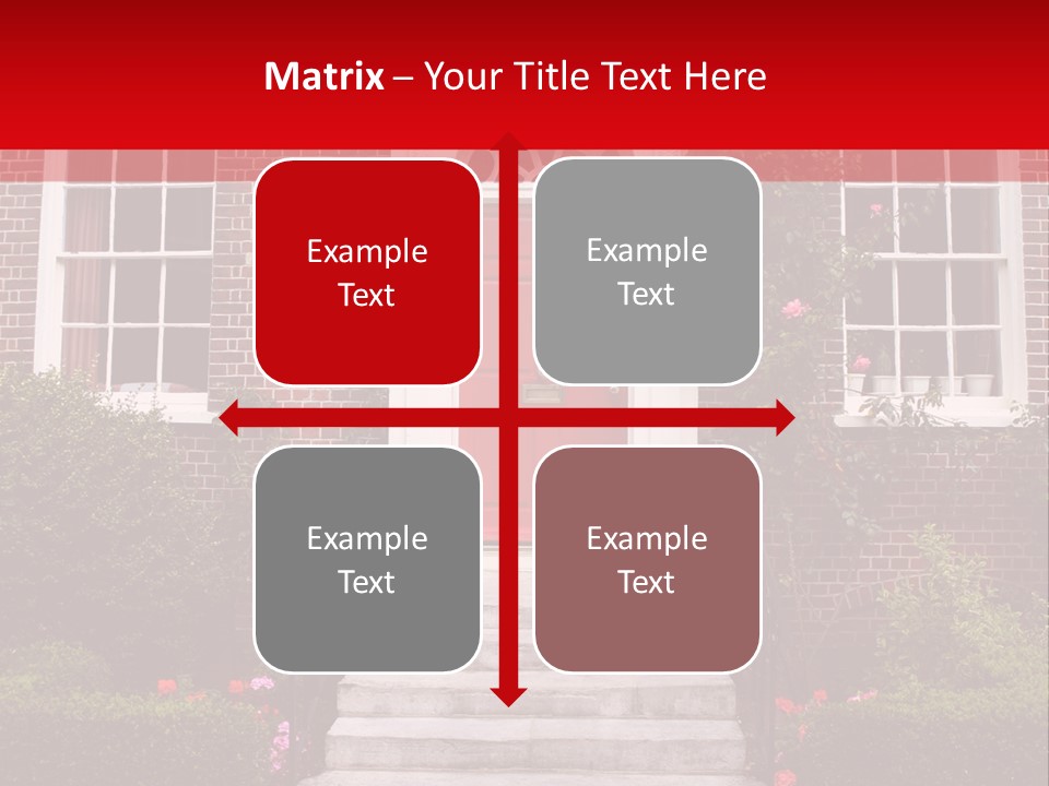 Georgian Frontage, Dorset, England PowerPoint Template