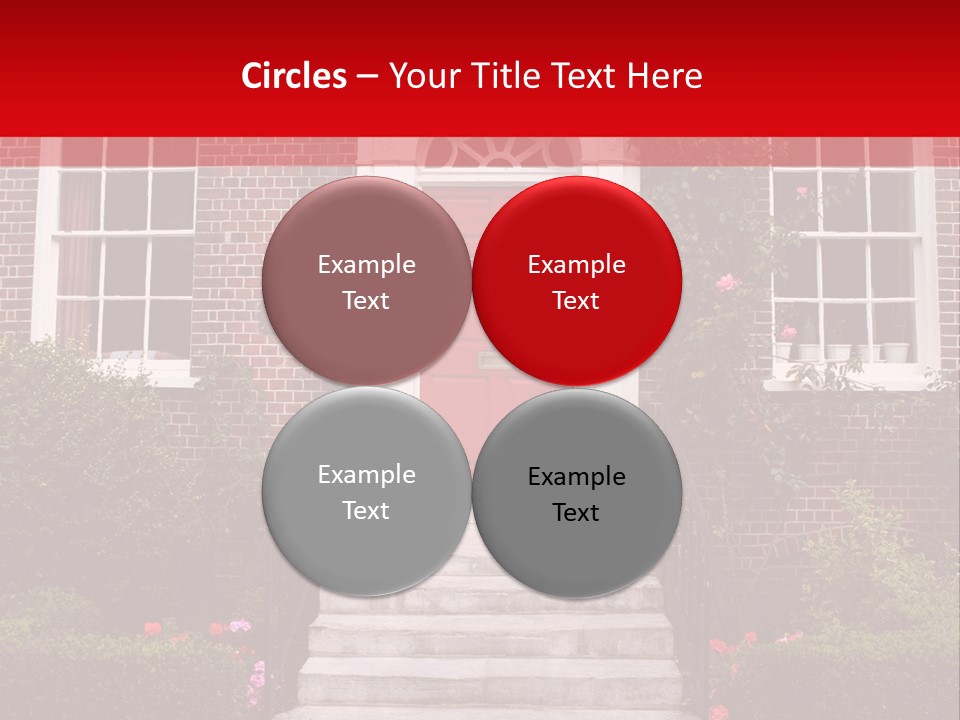 Georgian Frontage, Dorset, England PowerPoint Template