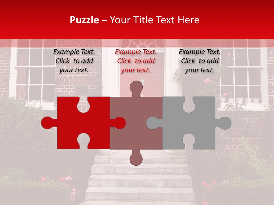 Georgian Frontage, Dorset, England PowerPoint Template