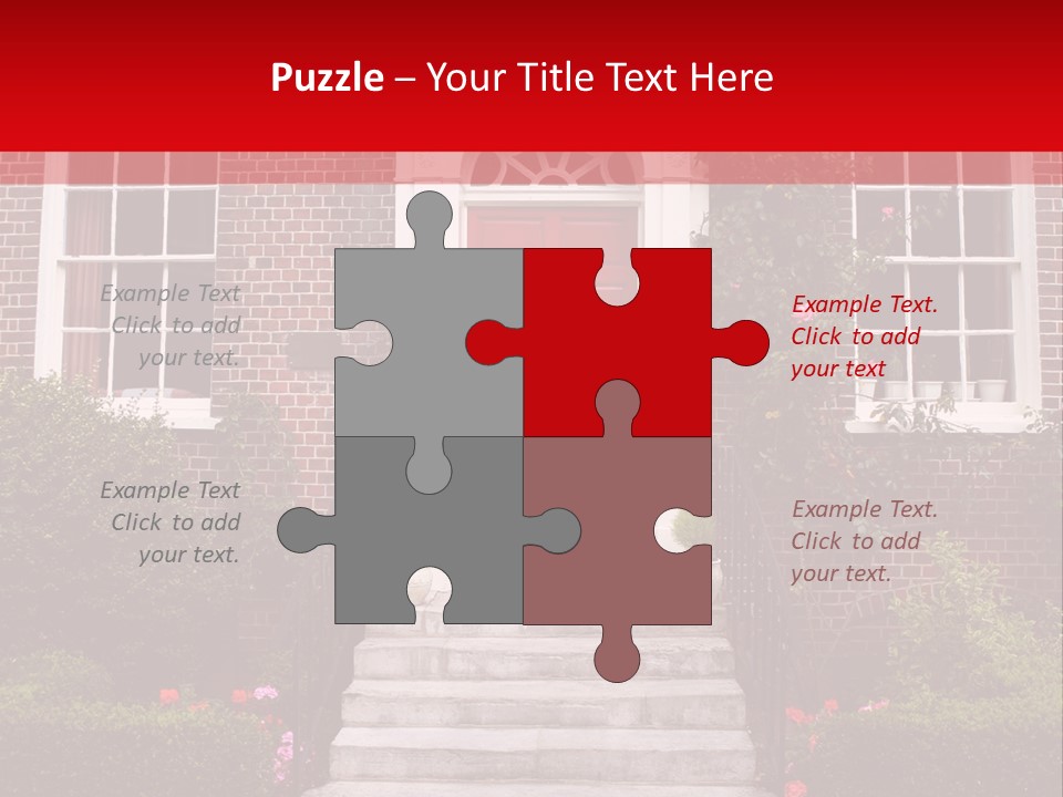 Georgian Frontage, Dorset, England PowerPoint Template