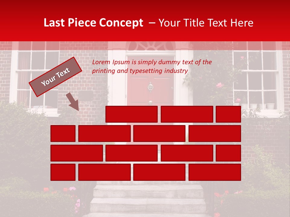 Georgian Frontage, Dorset, England PowerPoint Template