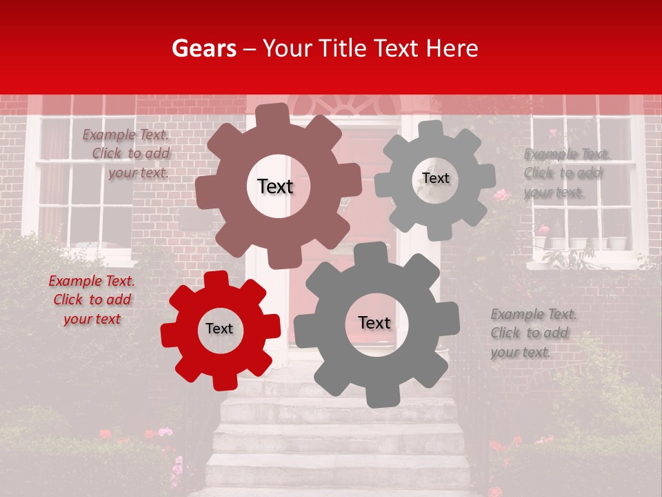 Georgian Frontage, Dorset, England PowerPoint Template