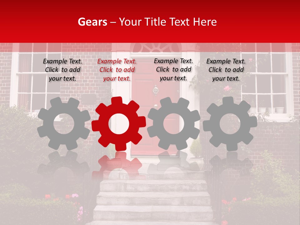 Georgian Frontage, Dorset, England PowerPoint Template