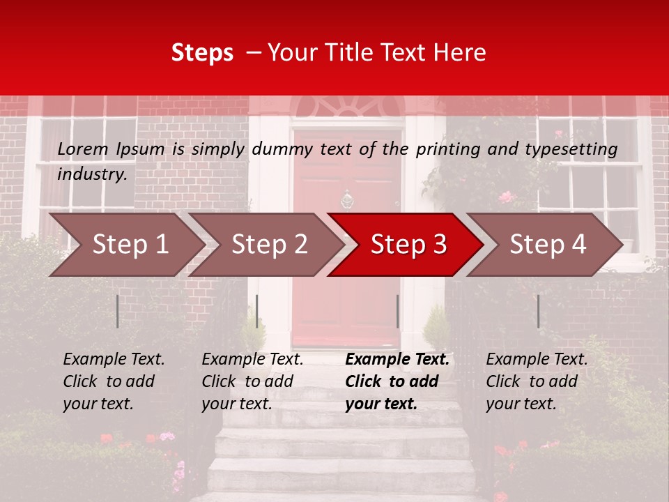 Georgian Frontage, Dorset, England PowerPoint Template