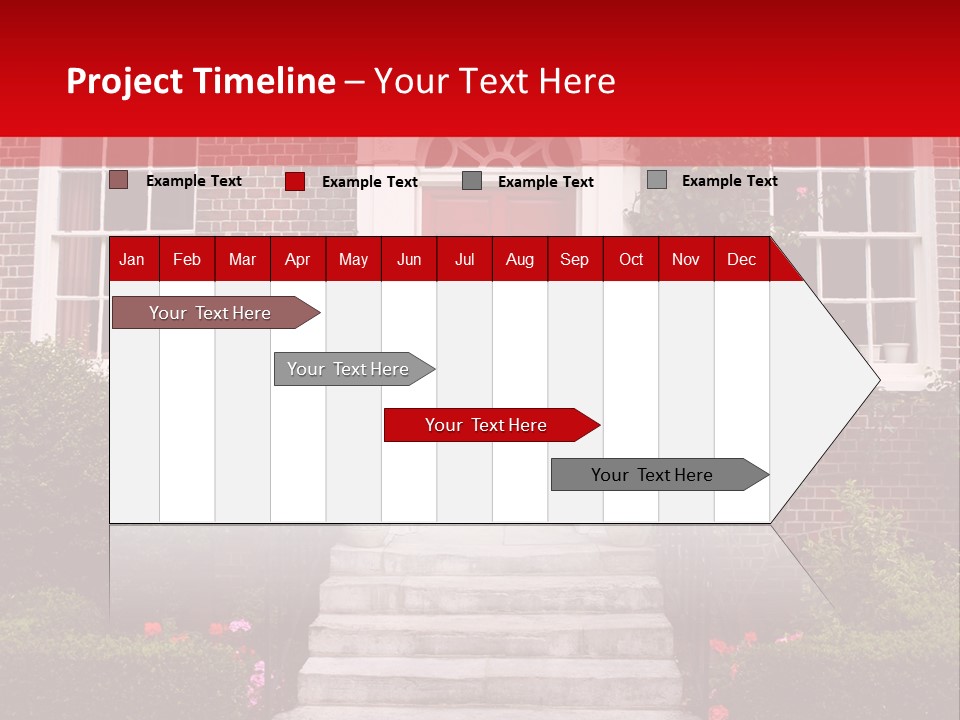 Georgian Frontage, Dorset, England PowerPoint Template