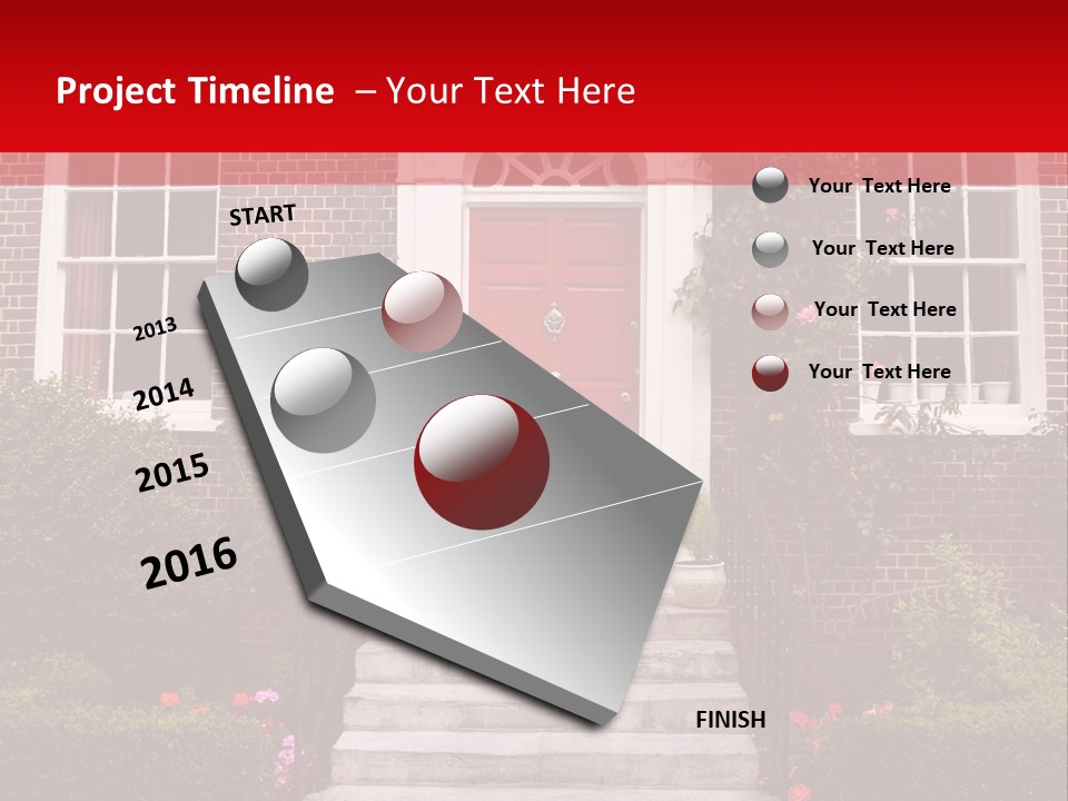 Georgian Frontage, Dorset, England PowerPoint Template