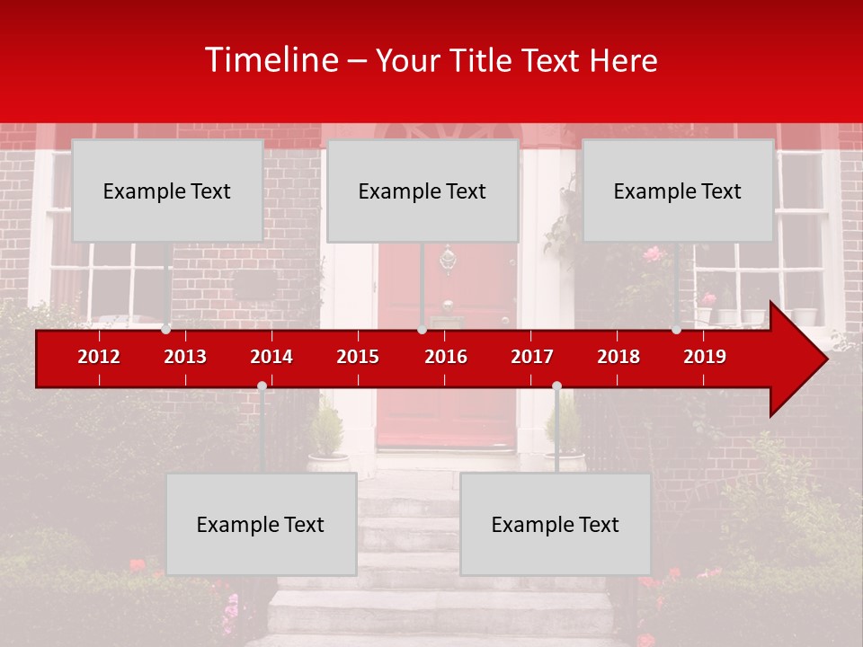 Georgian Frontage, Dorset, England PowerPoint Template