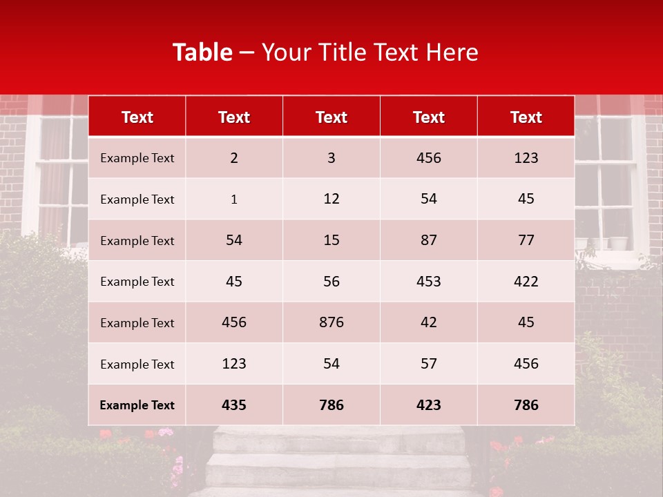 Georgian Frontage, Dorset, England PowerPoint Template