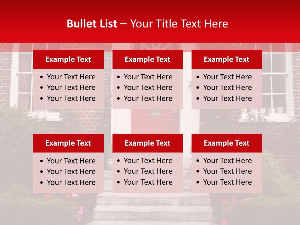 Georgian Frontage, Dorset, England PowerPoint Template