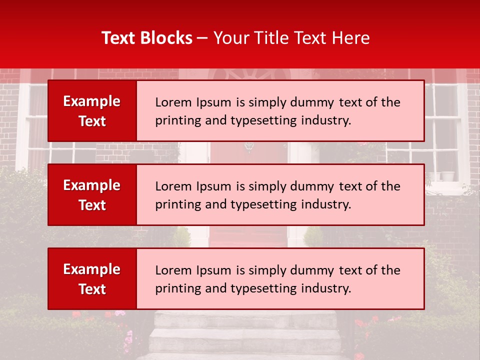 Georgian Frontage, Dorset, England PowerPoint Template