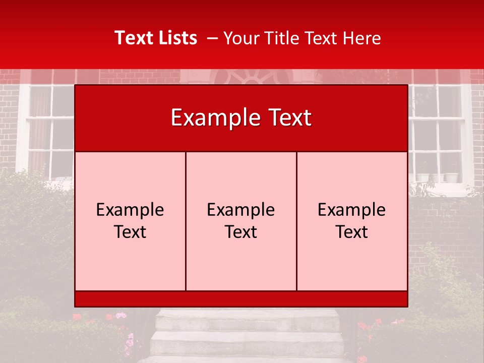 Georgian Frontage, Dorset, England PowerPoint Template