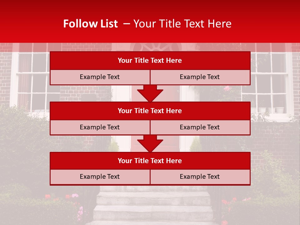 Georgian Frontage, Dorset, England PowerPoint Template