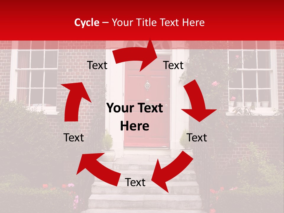 Georgian Frontage, Dorset, England PowerPoint Template