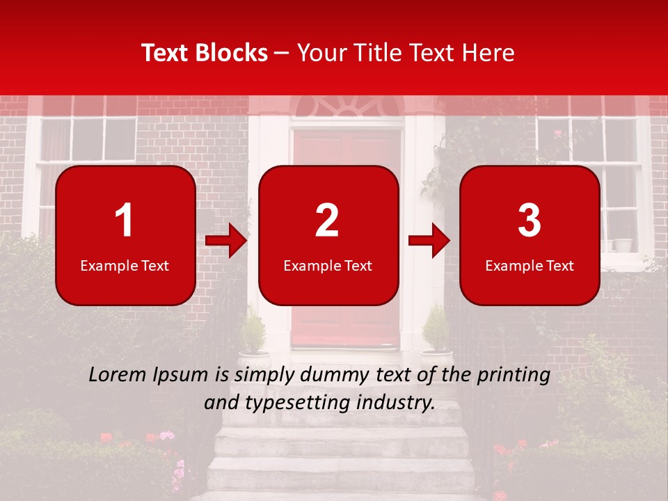 Georgian Frontage, Dorset, England PowerPoint Template