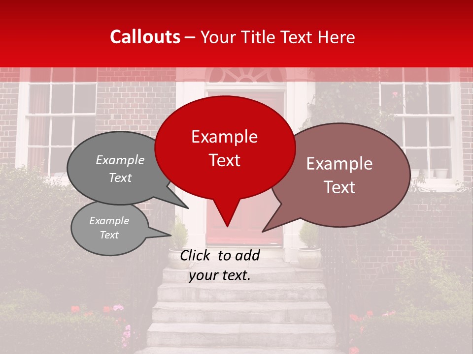 Georgian Frontage, Dorset, England PowerPoint Template