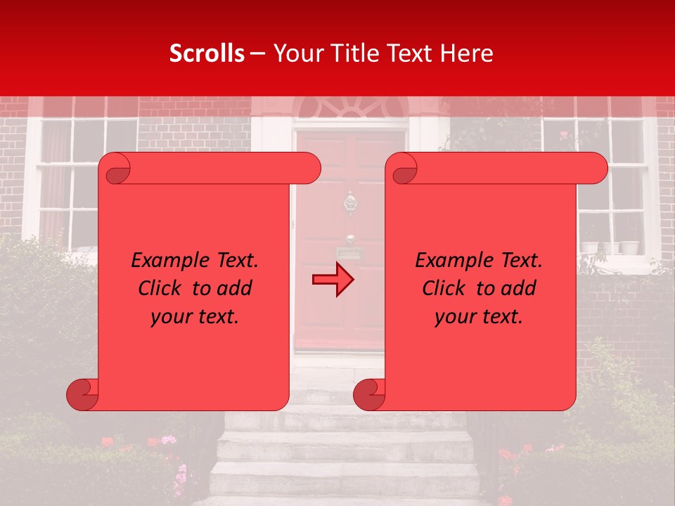 Georgian Frontage, Dorset, England PowerPoint Template