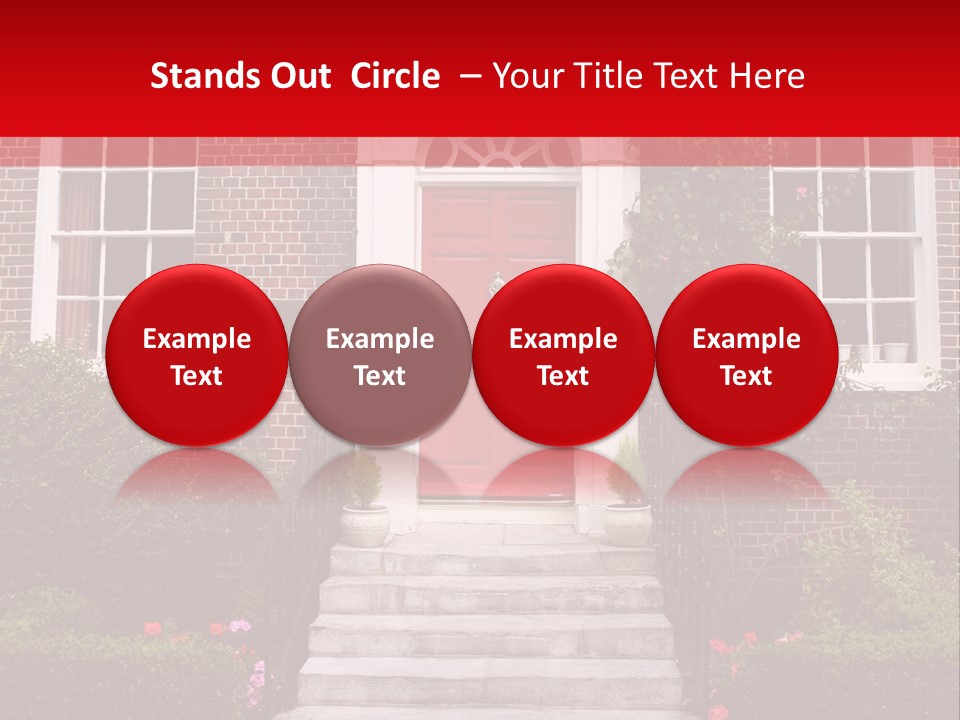 Georgian Frontage, Dorset, England PowerPoint Template