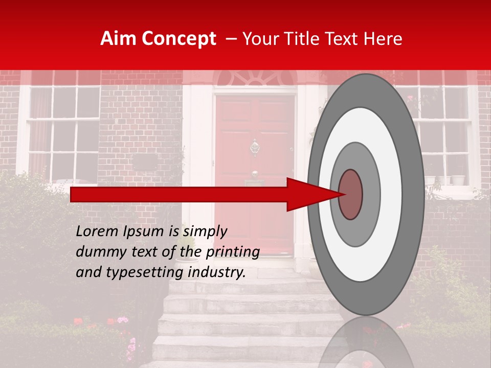 Georgian Frontage, Dorset, England PowerPoint Template