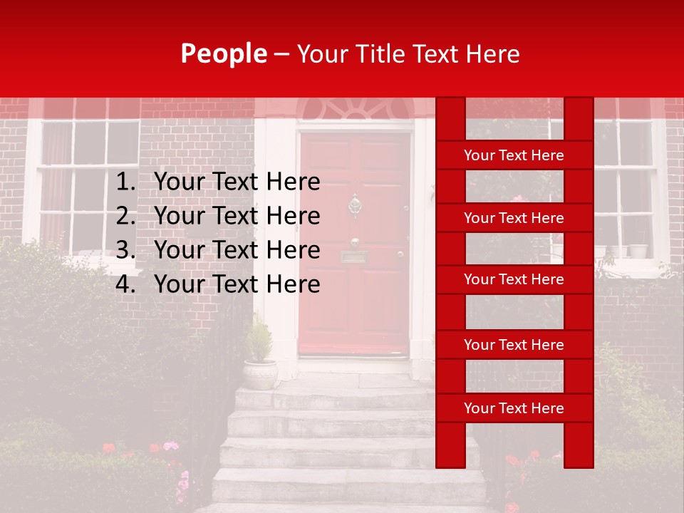 Georgian Frontage, Dorset, England PowerPoint Template