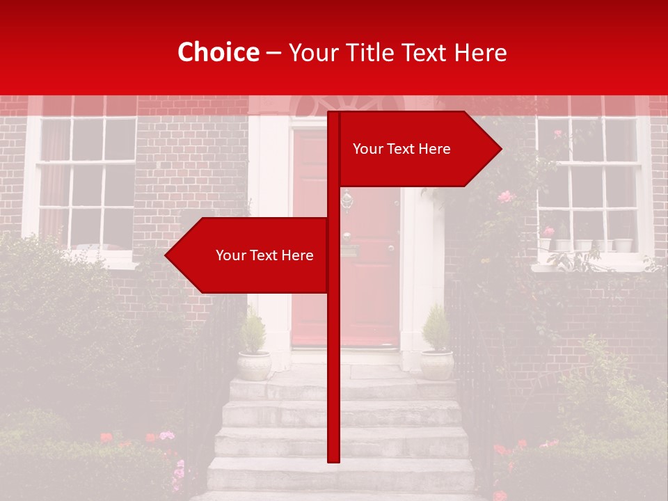 Georgian Frontage, Dorset, England PowerPoint Template