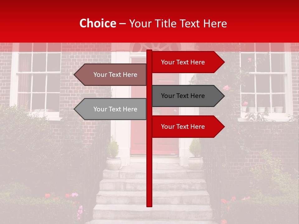 Georgian Frontage, Dorset, England PowerPoint Template