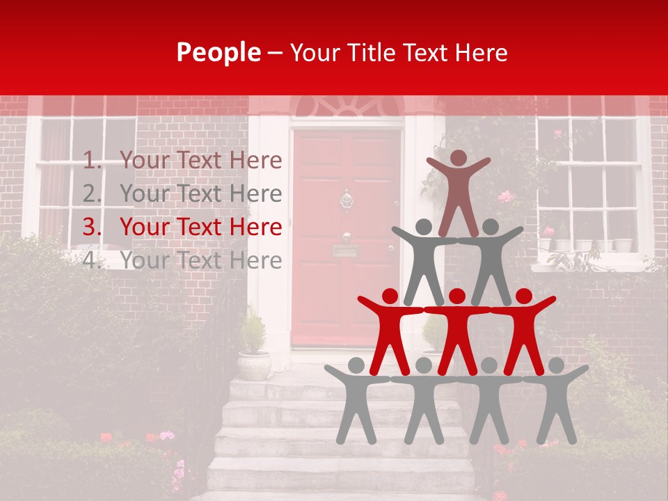 Georgian Frontage, Dorset, England PowerPoint Template