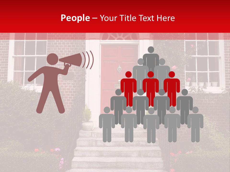 Georgian Frontage, Dorset, England PowerPoint Template