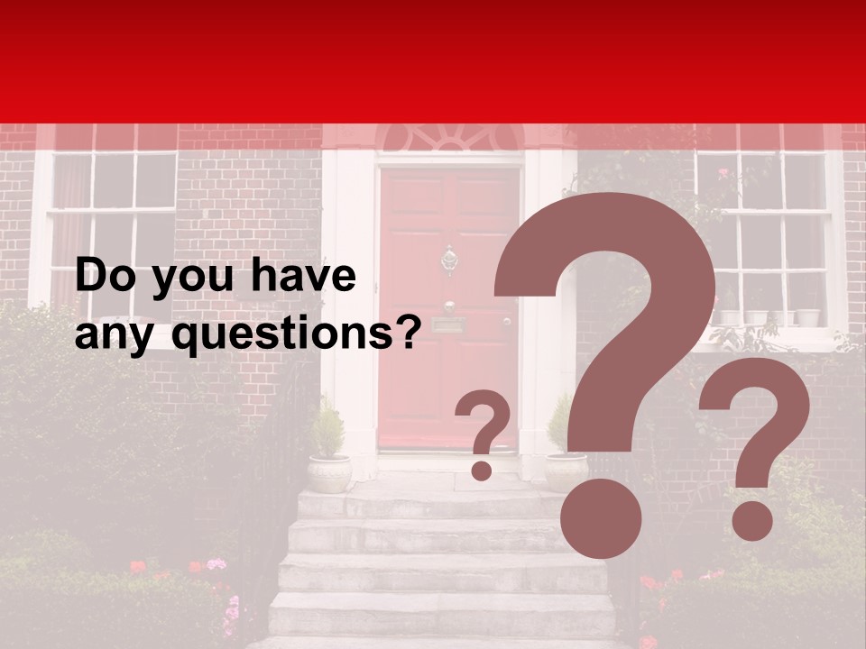 Georgian Frontage, Dorset, England PowerPoint Template