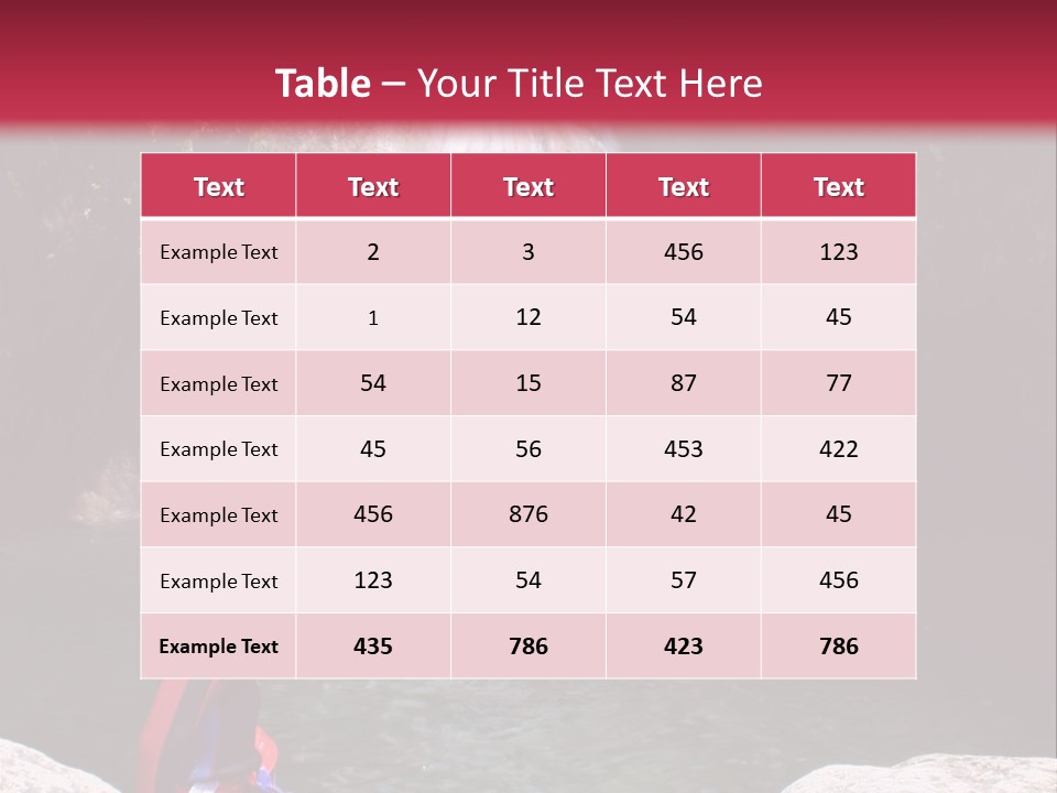 Adrenalin Sport - Canyoning. Small Child In Foreground. PowerPoint Template