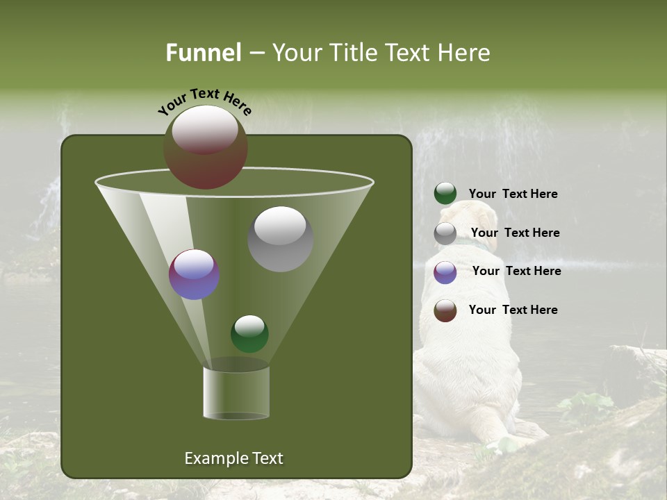 Man And His Dog Enjoying The Beautiful View PowerPoint Template