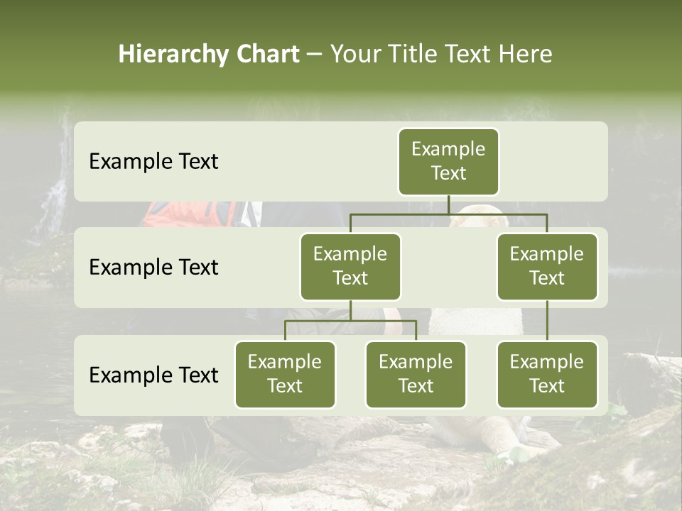 Man And His Dog Enjoying The Beautiful View PowerPoint Template
