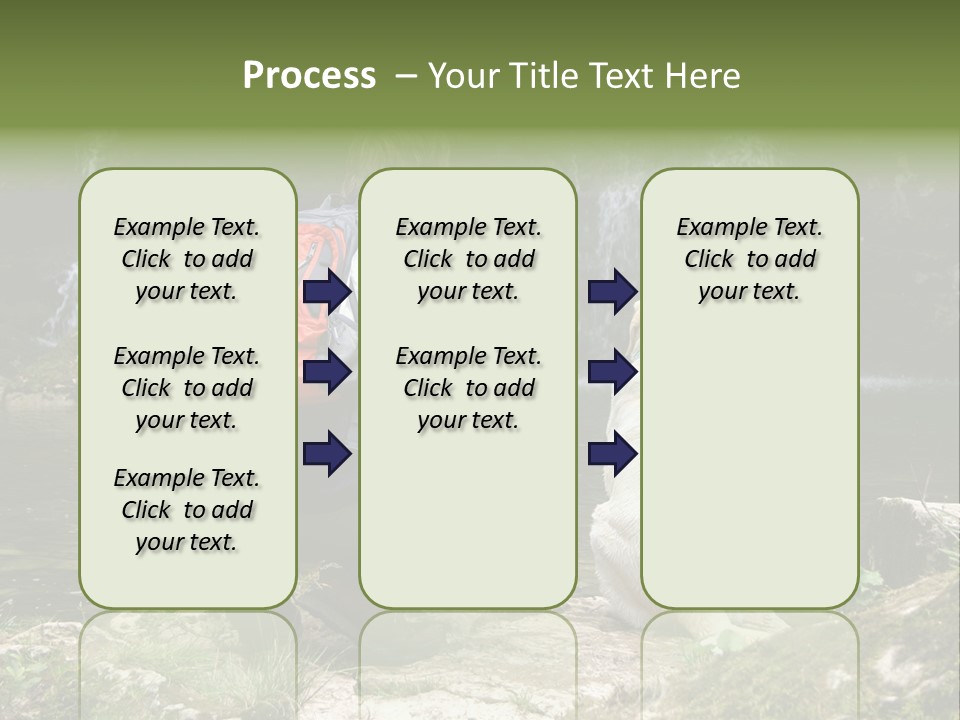 Man And His Dog Enjoying The Beautiful View PowerPoint Template