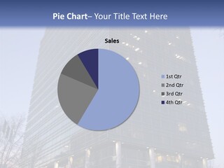 Office Building In Atlanta At Dusk PowerPoint Template