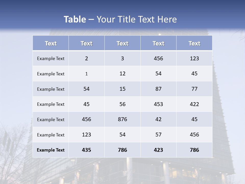 Office Building In Atlanta At Dusk PowerPoint Template